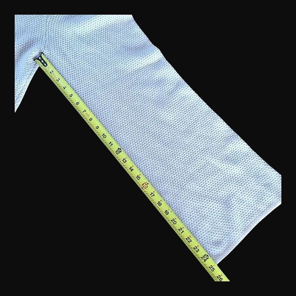 Sincerely Jules Wide Leg Boho Beach Pants Cream Chunky Thermal Knit Cotton XS - Picture 13 of 16